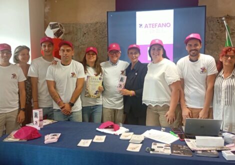 Foto di gruppo alla presentazione del progetto Atefano a Portoferraio