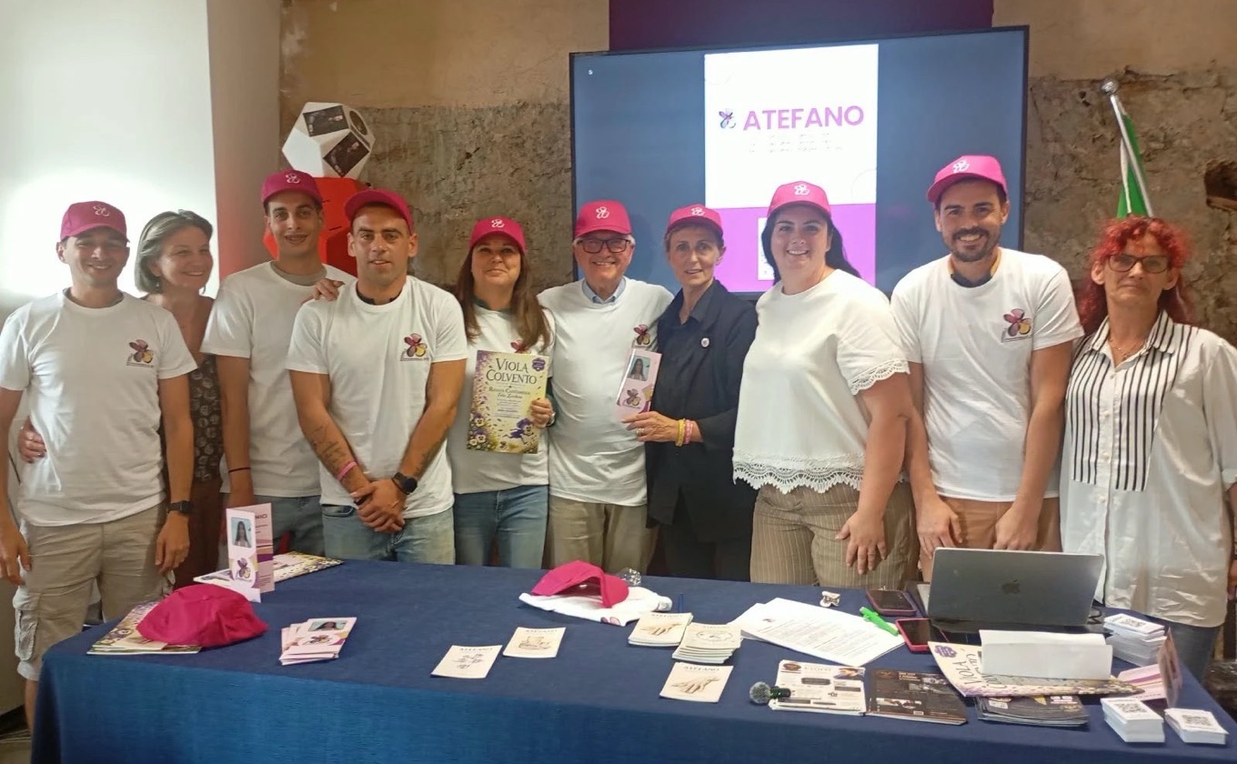 Foto di gruppo alla presentazione del progetto Atefano a Portoferraio